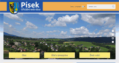 Desktop Screenshot of obecpisek.cz