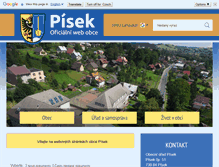 Tablet Screenshot of obecpisek.cz